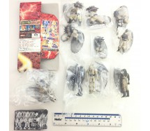 COMPLETE SET 9 Figures DRAGONBALL GT Soul Of Hyper Figuration PART 2 Version GREY With Dragon Original BANDAI