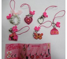 6 Keychain Dangler Barbie Face