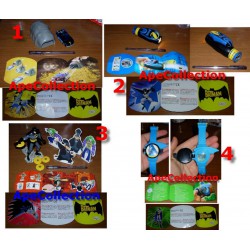 BATMAN Rare SET 4 MAXI Prize Surprise Kinder Ferrero FIGURES and GAMES Mint