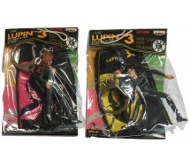 LUPIN Third III Pair 2 KEYHOLDER With Sachet Keychain 6cm BANPRESTO Fujiko