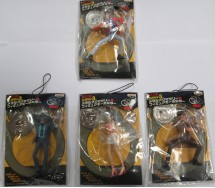 LUPIN Third III Set 4 KEYHOLDER With Metal Handcuffs Keychain 5cm BANPRESTO Fujiko Zenigata Gigen