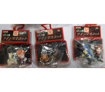 LUPIN Third III Lot 3 KEYHOLDER Caricatures Big Faces Danglers Keychain 5cm BANPRESTO Fujiko Zenigata