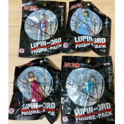 LUPIN Third III Set 5 KEYHOLDER Figure in Pack Danglers Keychain 8cm BANPRESTO Fujiko Goemon Gigen