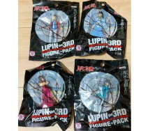 LUPIN Third III Set 5 KEYHOLDER Figure in Pack Danglers Keychain 8cm BANPRESTO Fujiko Goemon Gigen