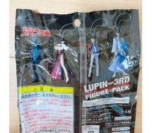 LUPIN Third III Set 5 KEYHOLDER Figure in Pack Danglers Keychain 8cm BANPRESTO Fujiko Goemon Gigen