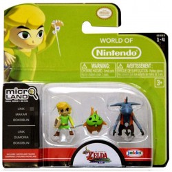 LEGEND OF ZELDA Windwaker SET 3 Mini FIGURE Nintendo MICRO LAND Originale JAKKS PACIFIC