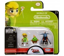 LEGEND OF ZELDA Windwaker SET 3 Mini FIGURE Nintendo MICRO LAND Originale JAKKS PACIFIC