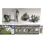 RARE Set 6 MINI Figures FRANKENWEENIE Movie Dog TIM BURTON Con DANGLER Laccetto Originali TOMY JAPAN Gashapon