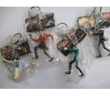 LUPIN Third III Lot 4 KEYHOLDER Various 5cm BANPRESTO Goemon Gigen Zenigata