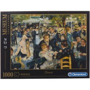 Puzzle MUSEUM COLLECTION Renoir Dance In The Moulin Da La Galette 1000 Pezzi 69x50cm ORIGINALE Clementoni