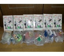 Raro SET 6 Figure Collezione CLOVER HEARTS Manga Anime JAPAN Originali Gashapon