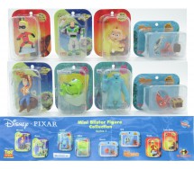 SET 8 Mini Figure DISNEY PIXAR Mini Blister NEMO TOY STORY INCREDIBLES MONSTERS