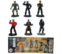 ACTION MAN Set 6 Figure Personaggi Collezione 5cm TOMY Gashapon