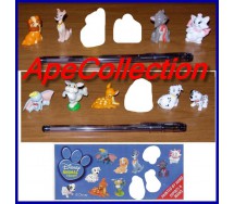 RARO Complete Set 12 Mini Figures 3cm ANIMAL FRIENDS Original DISNEY Premium Prizes ZAINI