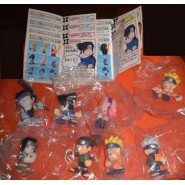 Set 8 Figures NARUTO Fumettati DEFORMED STYLE 4cm BANDAI Gashapon