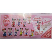 RARO Set 10 Mini Figure 3cm 3D Fashion Collection I Love Minnie Originale DISNEY Sorpresine ZAINI