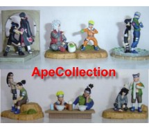 Raro SET 6 Scenette Mini DIORAMA 6cm Figure NARUTO TRADING FIGURES Japan