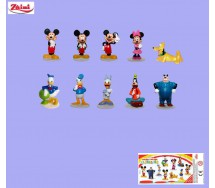 RARO Set 10 Mini Figures 3cm Mickey Clubhouse Original DISNEY Premium Prizes ZAINI