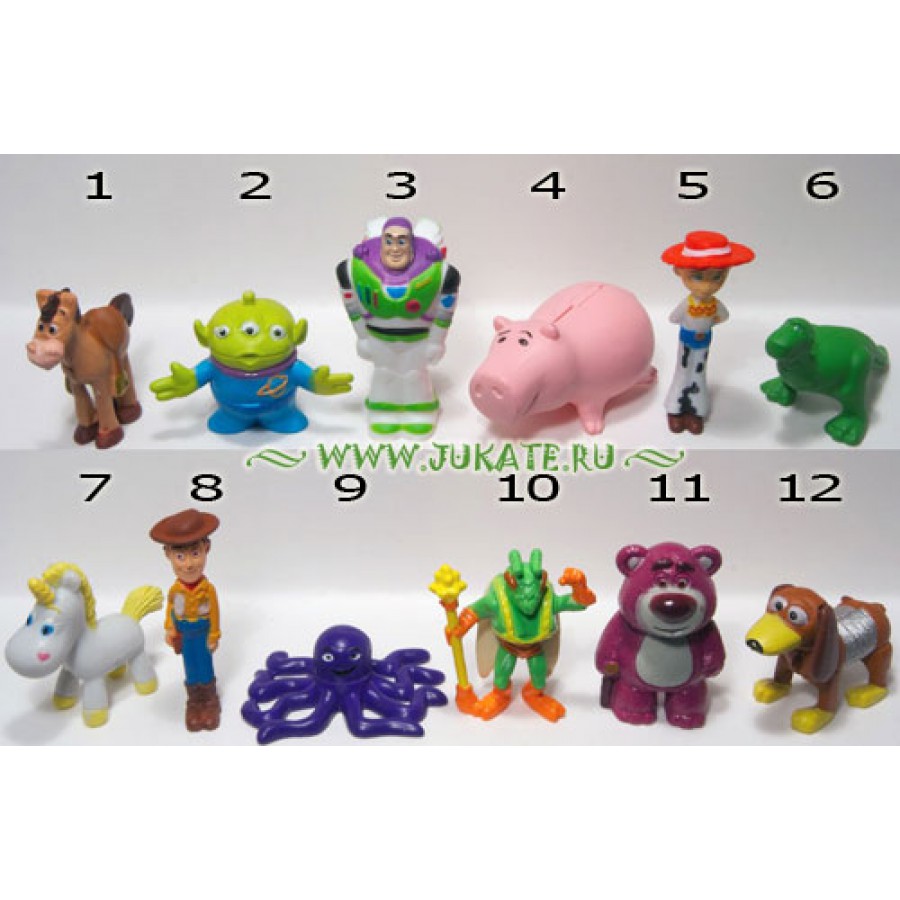 RARO Set 12 Mini Figure 3cm Toy Story Originale DISNEY Sorpresine ZAINI -  Apecollection