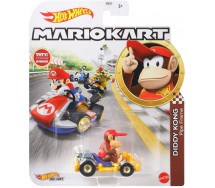 Modellino DieCast KART 5cm DIDDY KONG Pipe Frame da SUPER MARIO KART Scala 1:64 Originale Hot Wheels