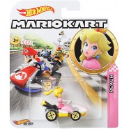 Die Cast Model PEACH STANDARD KART From SUPER MARIO Scale 1:64 5cm Hot Wheels