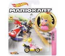 Die Cast Model PEACH STANDARD KART From SUPER MARIO Scale 1:64 5cm Hot Wheels