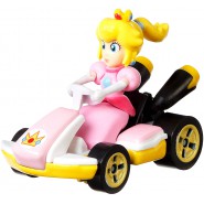 Die Cast Model PEACH STANDARD KART From SUPER MARIO Scale 1:64 5cm Hot Wheels