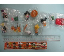 RARO SET 5 Figure DRAGON BALL Z Gashapon IMAGINATION PETIT Auto Versione Rossa BANDAI Japan