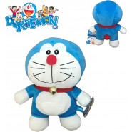 Plush DORAEMON Robot Cat 20cm Normal Smiling Closed Mouth Original TV Cartoon Movie