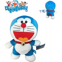 Peluche DORAEMON Gatto Robot 20cm Che Ride A Bocca Aperta Originale TV Cartone Film