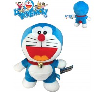 Peluche DORAEMON Gatto Robot 20cm Che Ride A Bocca Aperta Originale TV Cartone Film