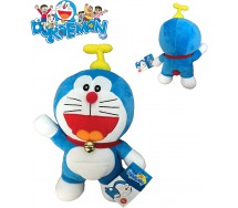 Plush DORAEMON Robot Cat 20cm With Propeller On Head Original TV Cartoon Movie