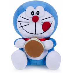 Plush DORAEMON Robot Cat 40cm Eating an Hamburger Original