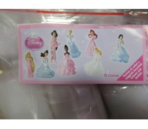 RARO Set 9 Mini Figures 3cm Princess Multi Color Dresses Original DISNEY Premium Prizes ZAINI