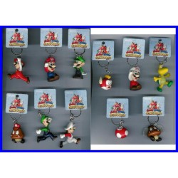  SET 11 Figure SUPER MARIO OLIMPIADI OLYMPICS con PORTACHIAVI 