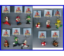  SET 11 Figure SUPER MARIO OLIMPIADI OLYMPICS con PORTACHIAVI 