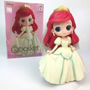 Figura Statuetta 14cm ARIEL Vestito Sposa Beige QPOSKET Banpresto DISNEY Versione A