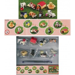 SET 8 Mini Figure LITTLE DOGS Cani Razze Canine PART 1 Gashapon Bandai