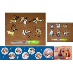 BANDAI Set 6 figures NINTENDOGS CLEANER 1 Dangler Swing NINTENDO DOGS Bandai