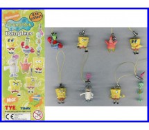 Set 8 FIGURES Danglers SPONGEBOB  Bob Patrick Gary GASHAPON Tomy