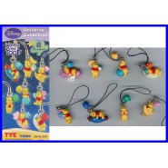 Set 8 Figure WINNIE POOH Danglers UNIVERSE EDITION Laccetti ORIGINALI Tomy Gashapon