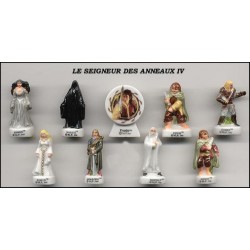 IL SIGNORE DEGLI ANELLI PARTE 1 Raro SET 9 Mini FIGURE 3cm Porcellana FEVES Francia