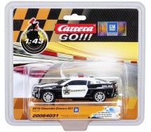 Model SHERIFF 2015 Chevrolet Camaro ZL1 Scale 1:43 10cm Track CARRERA GO 20064031