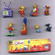 RARO Set 5 big Figure THE SIMPSONS Originali PANINI France Trading Figures