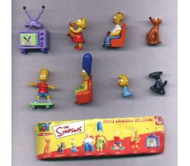 RARO Set 5 big Figure THE SIMPSONS Originali PANINI France Trading Figures