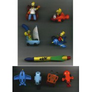 THE SIMPSONS Raro Set 4 Figure MINI VEICOLI DieCast Collezione