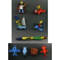 THE SIMPSONS Rare Set 4 DieCast MINI VEHICLES Original