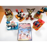 Set 6 Figure LOONEY TUNES Free Riders MINI Figure Collezione ORIGINALI Taz Duffy Duck Titti Silvestro