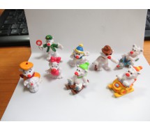 COMPLETE SET 8 FIGURES Mini Figure COOL TEDDIES Bears Polar Collection ORIGINAL JouJoux