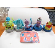 Set 5 Figure Monster & Co Figurine Con Ruote MINI Figure Collezione ORIGINALI Disney Pixar